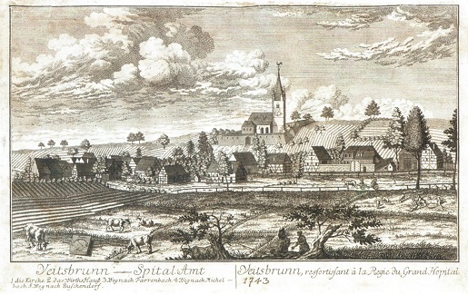 Veitsbronn, Stich von 1743